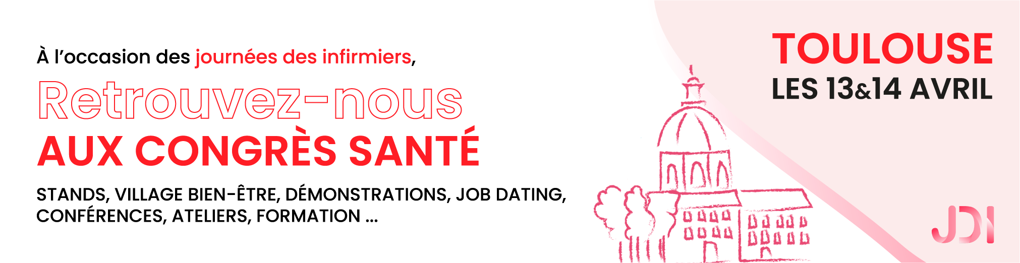 JDI - Retrouvez-nous le 14 avril 2022 à Toulouse !